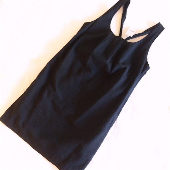 SOLD J.Crew Dress Embossed Playa Dress Black - Picture 3 of 6